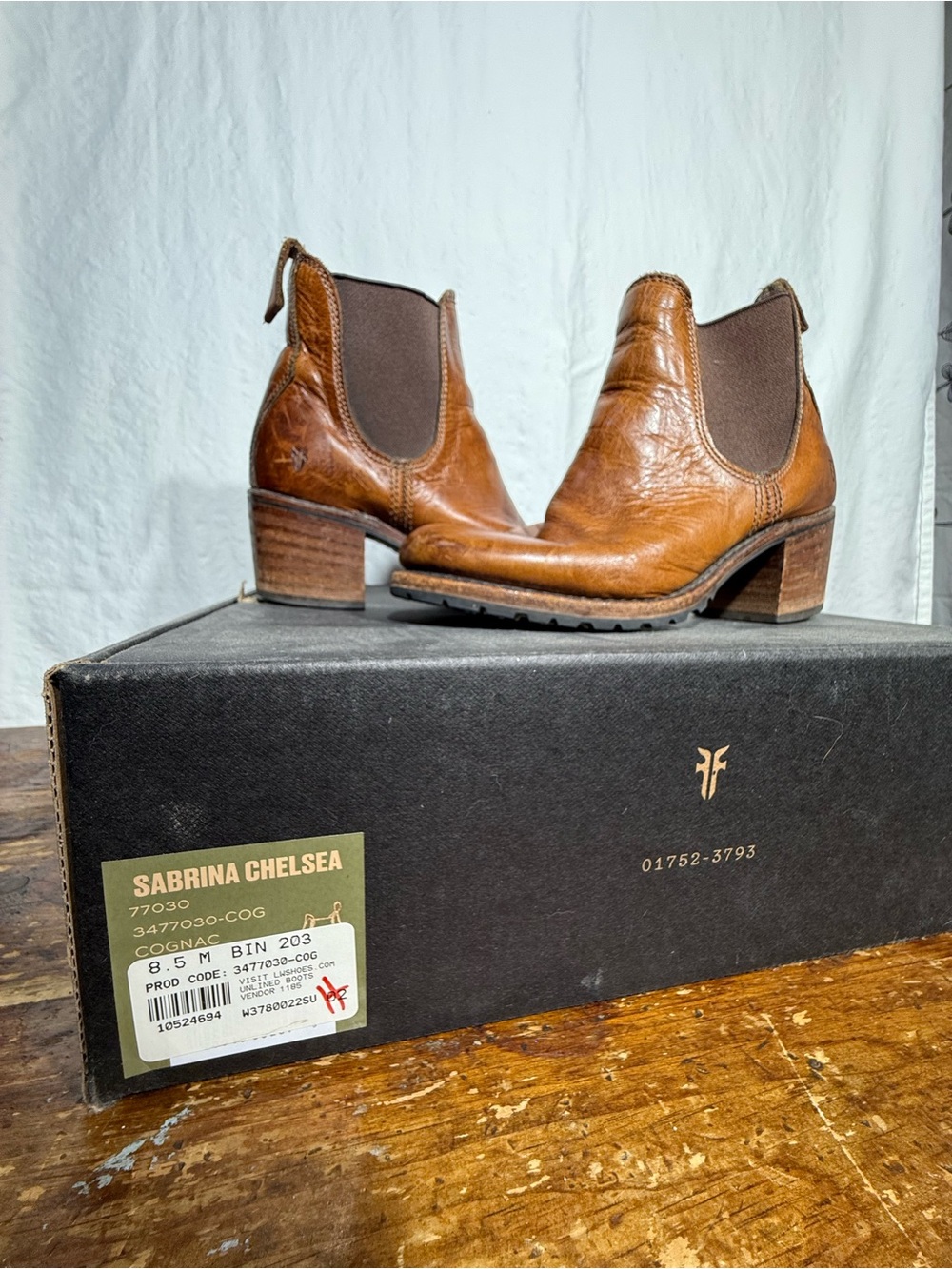 Frye Women's Chelsea Ankle Boots in Cognac Leather - Picture 2 of 7